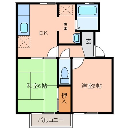 セジュール北町５番館の物件間取画像